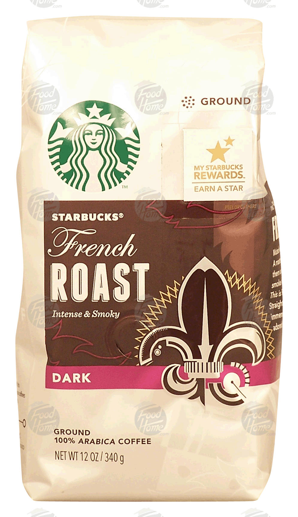 Starbucks French Roast intense & smoky, dark roast ground, 100% arabica coffee Full-Size Picture